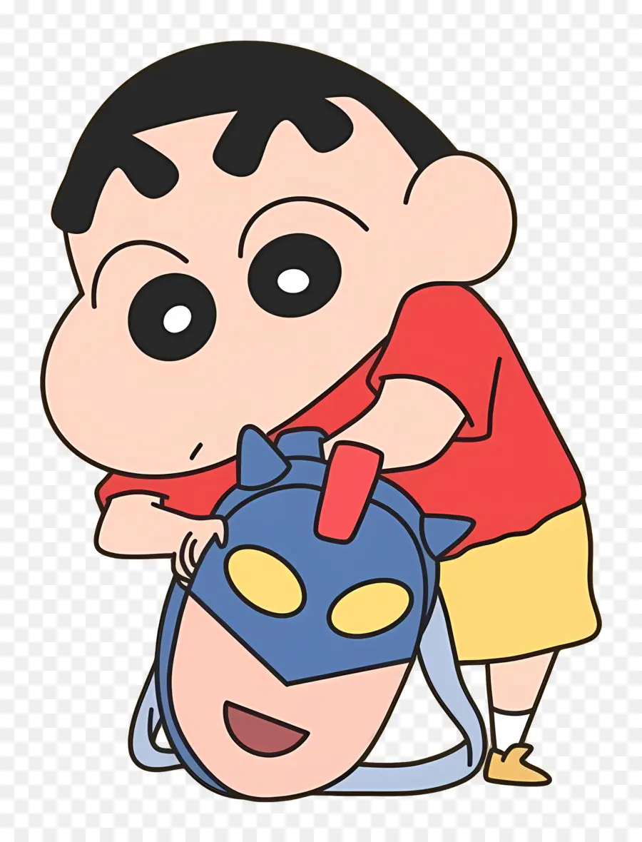 Shinchan，Personagem De Desenho Animado Com Máscara PNG