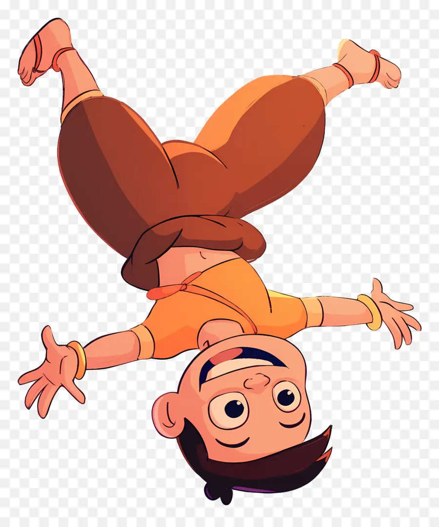 Chhota Bheem，Menino Acrobata PNG