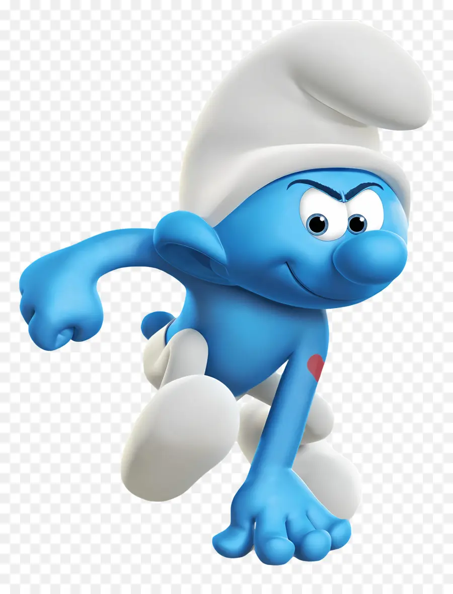 Smurf Robusto，Personagem De Desenho Animado Azul PNG