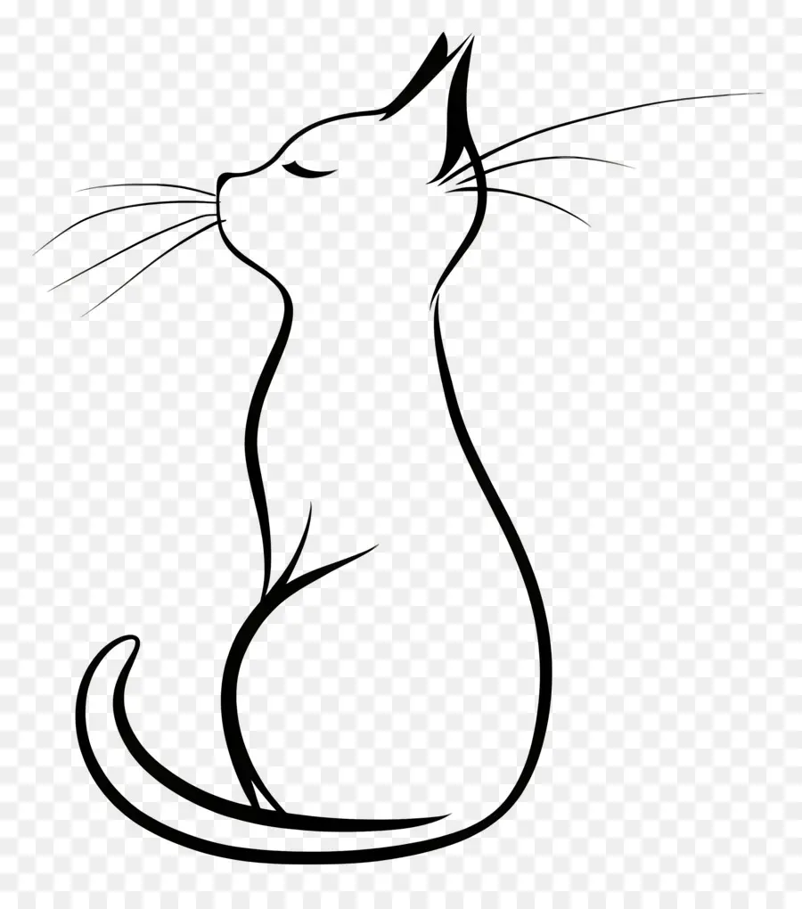 Gato Minimalista，Gato PNG