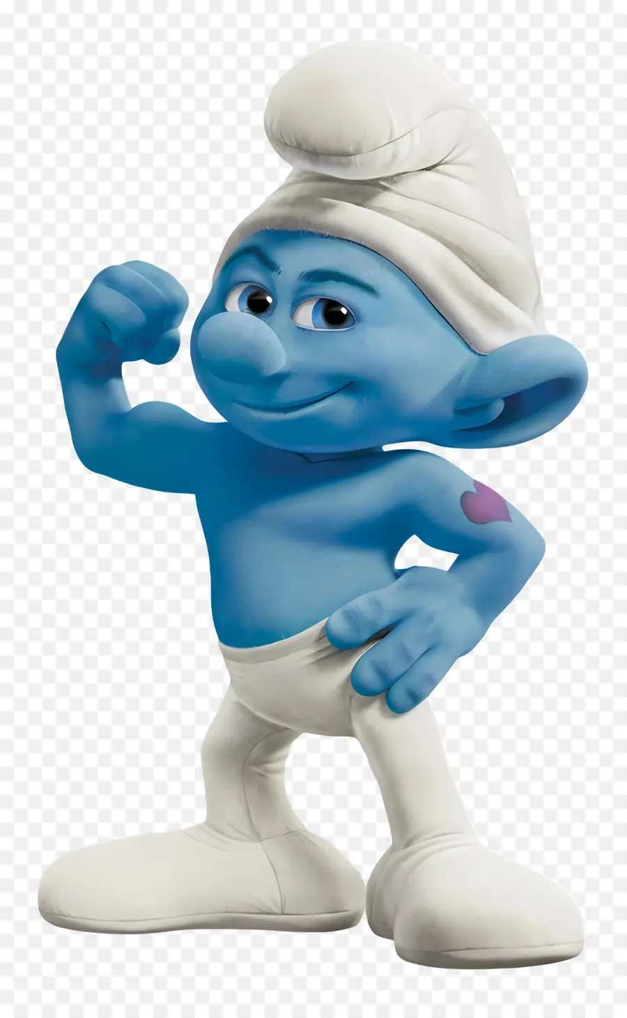 Smurf Robusto，Personagem De Desenho Animado Azul Forte PNG